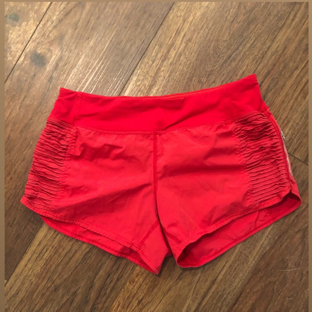Lululemon red shorts